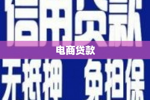 凤岗电商贷款