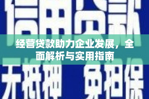 凤岗经营贷款助力企业发展，全面解析与实用指南