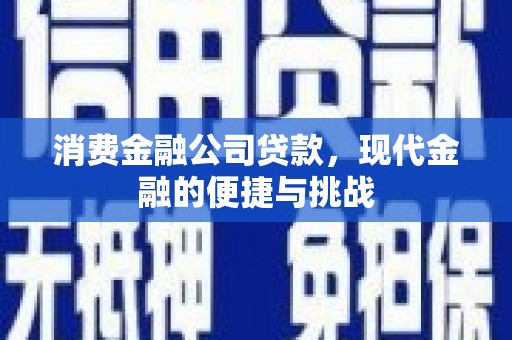 凤岗消费金融公司贷款，现代金融的便捷与挑战