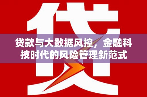 凤岗贷款与大数据风控，金融科技时代的风险管理新范式