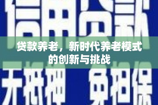 凤岗贷款养老，新时代养老模式的创新与挑战