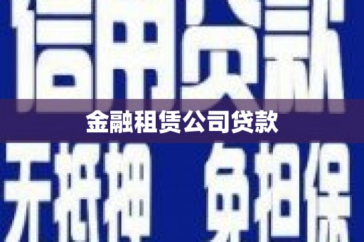 凤岗金融租赁公司贷款