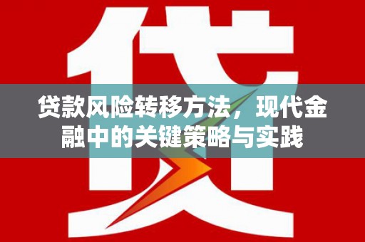 凤岗贷款风险转移方法，现代金融中的关键策略与实践