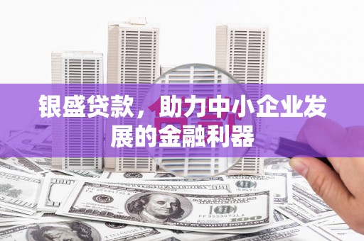 凤岗银盛贷款，助力中小企业发展的金融利器