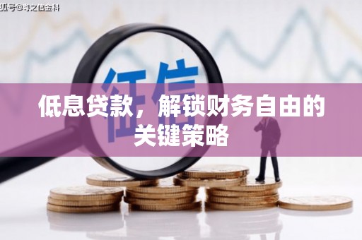 凤岗低息贷款，解锁财务自由的关键策略