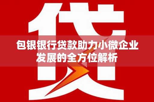 凤岗包银银行贷款助力小微企业发展的全方位解析