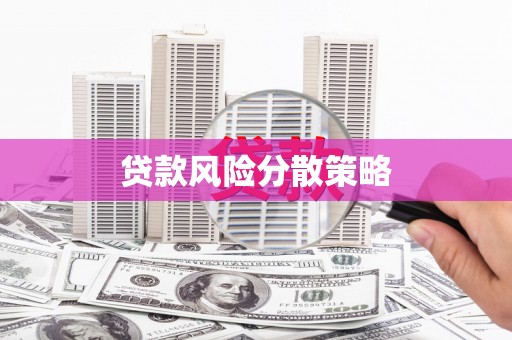 凤岗贷款风险分散策略