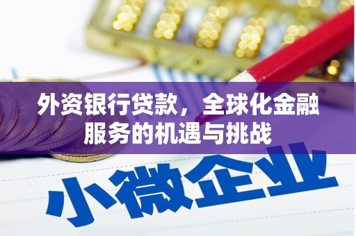 凤岗外资银行贷款，全球化金融服务的机遇与挑战