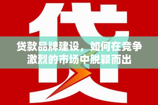 凤岗贷款品牌建设，如何在竞争激烈的市场中脱颖而出
