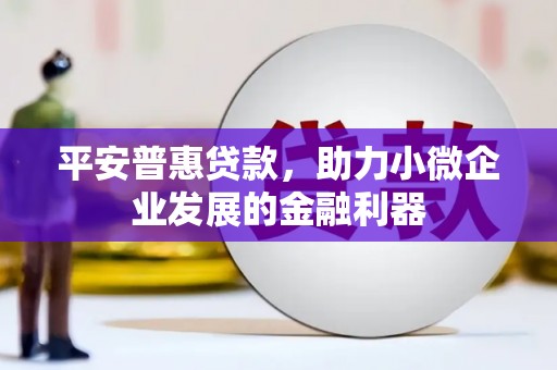 凤岗平安普惠贷款，助力小微企业发展的金融利器