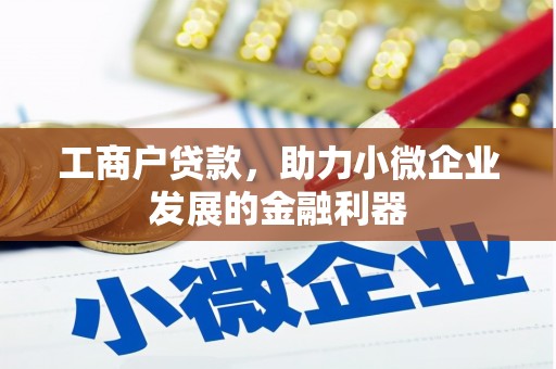 凤岗工商户贷款，助力小微企业发展的金融利器