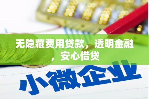 凤岗无隐藏费用贷款，透明金融，安心借贷