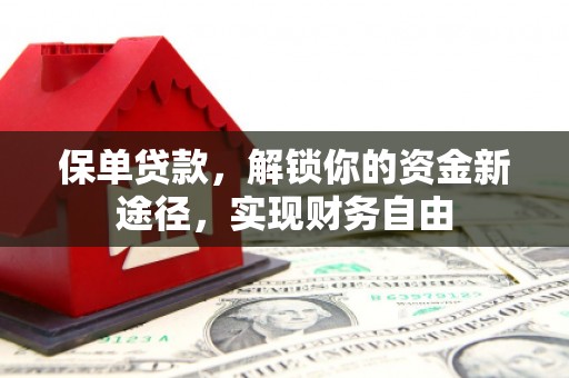 凤岗保单贷款，解锁你的资金新途径，实现财务自由