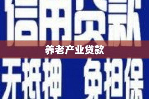 凤岗养老产业贷款