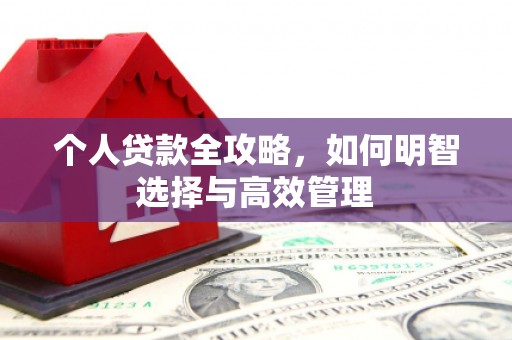 凤岗个人贷款全攻略，如何明智选择与高效管理